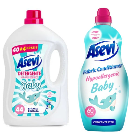 Asevi baby laundry set hypoallergenic none bio