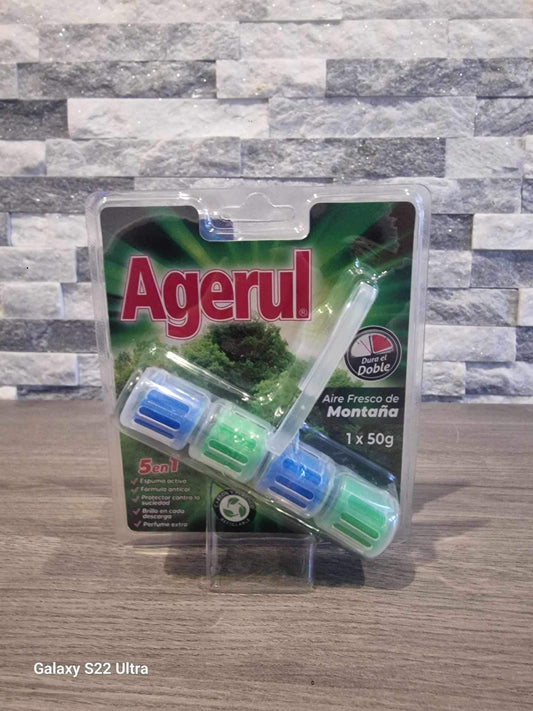 Agerul Montaña (Mountain Fresh) Toilet Freshener Block Clip