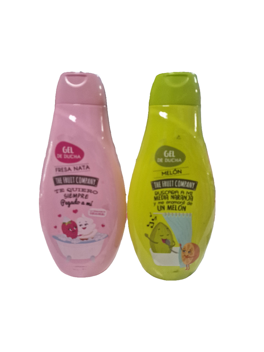 The Fruit Company Shower Gel Strawberries & Cream 600ml or melon